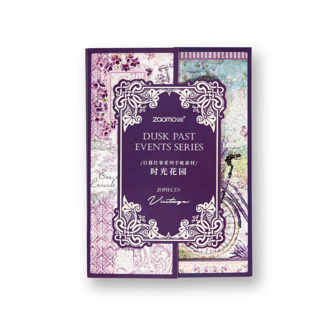 Time Garden Scrapbook Paper Pad - 20 Sheets