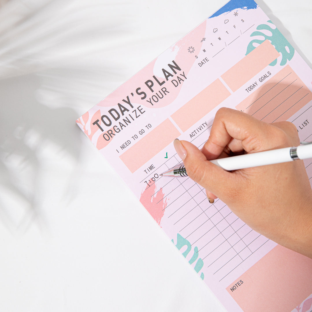 Today's Plan To Do List Notepad Productivity Task Planner