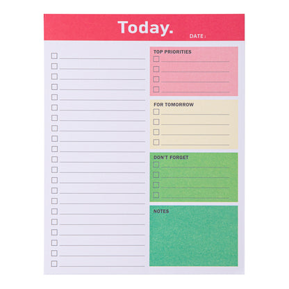 Undated Daily Planner To Do List Notepad