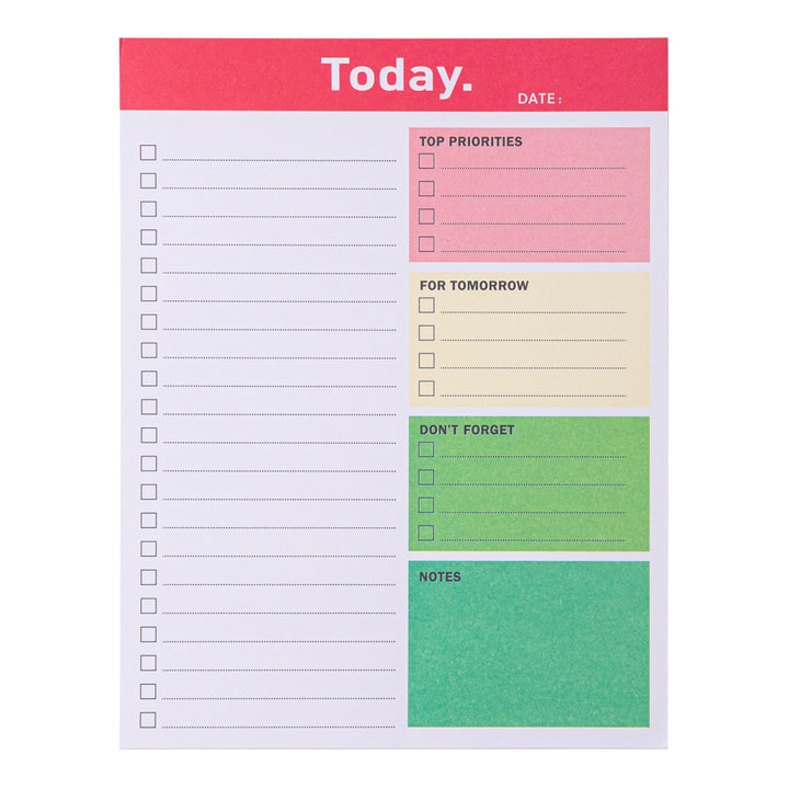 Undated Daily Planner To Do List Notepad