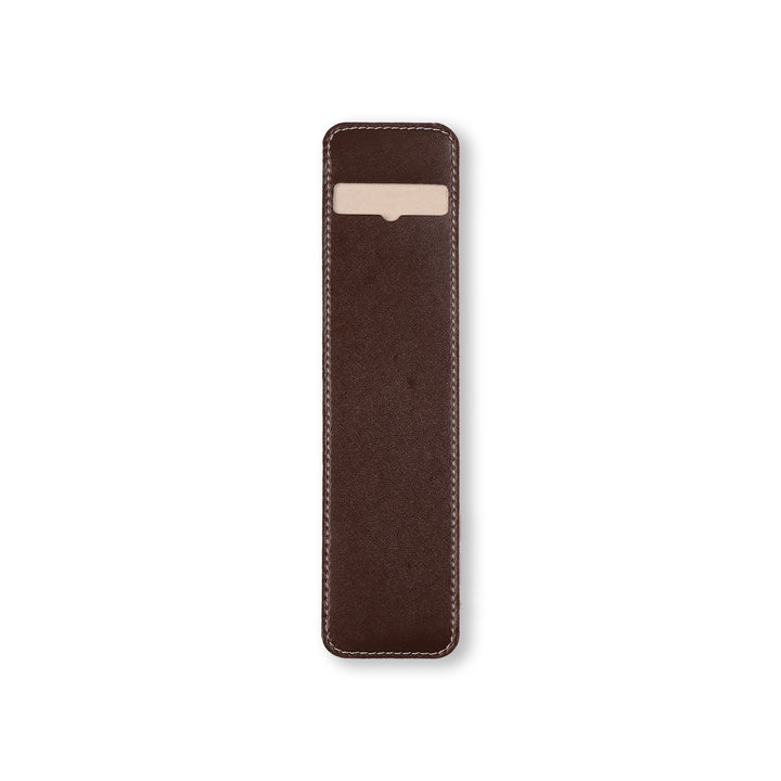 Vegan Leather Pen Loop Holder - Deep Brown