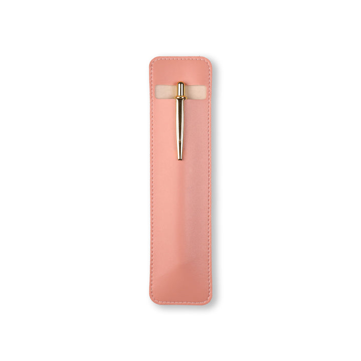 Vegan Leather Pen Loop Holder - Pink