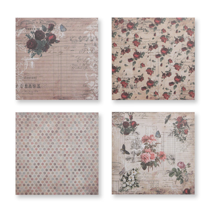 Vente En Gros Scrapbook Paper - 12 Sheets