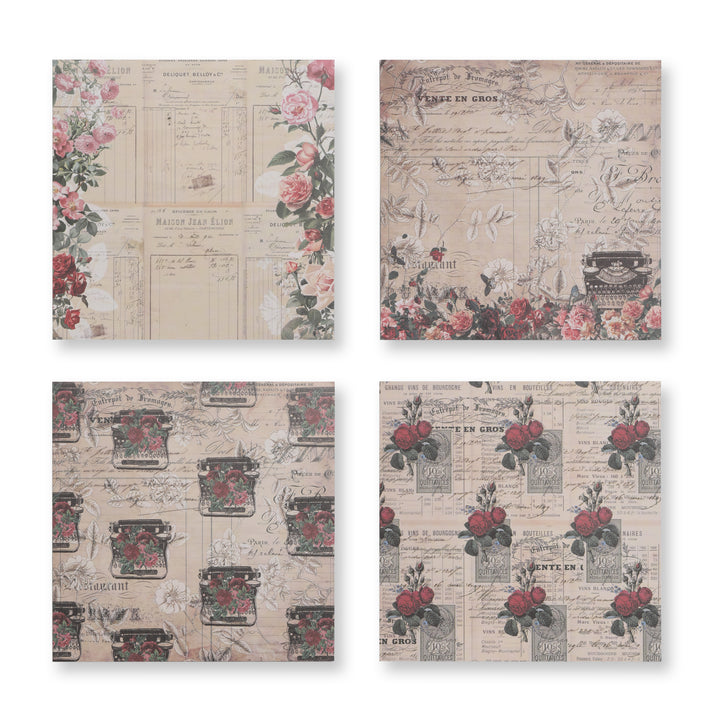 Vente En Gros Scrapbook Paper - 12 Sheets