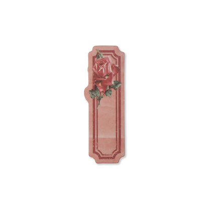 Vintage Floral Writeable Label Stickers - 60 Pcs
