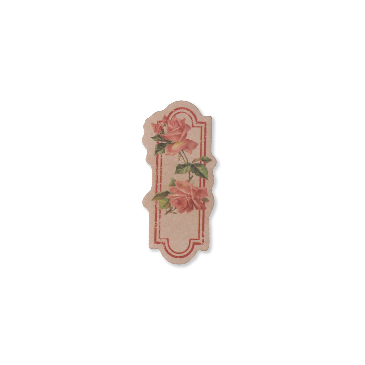 Vintage Floral Writeable Label Stickers - 60 Pcs