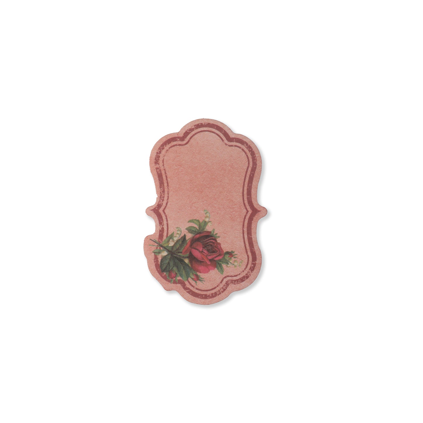 Vintage Floral Writeable Label Stickers - 60 Pcs