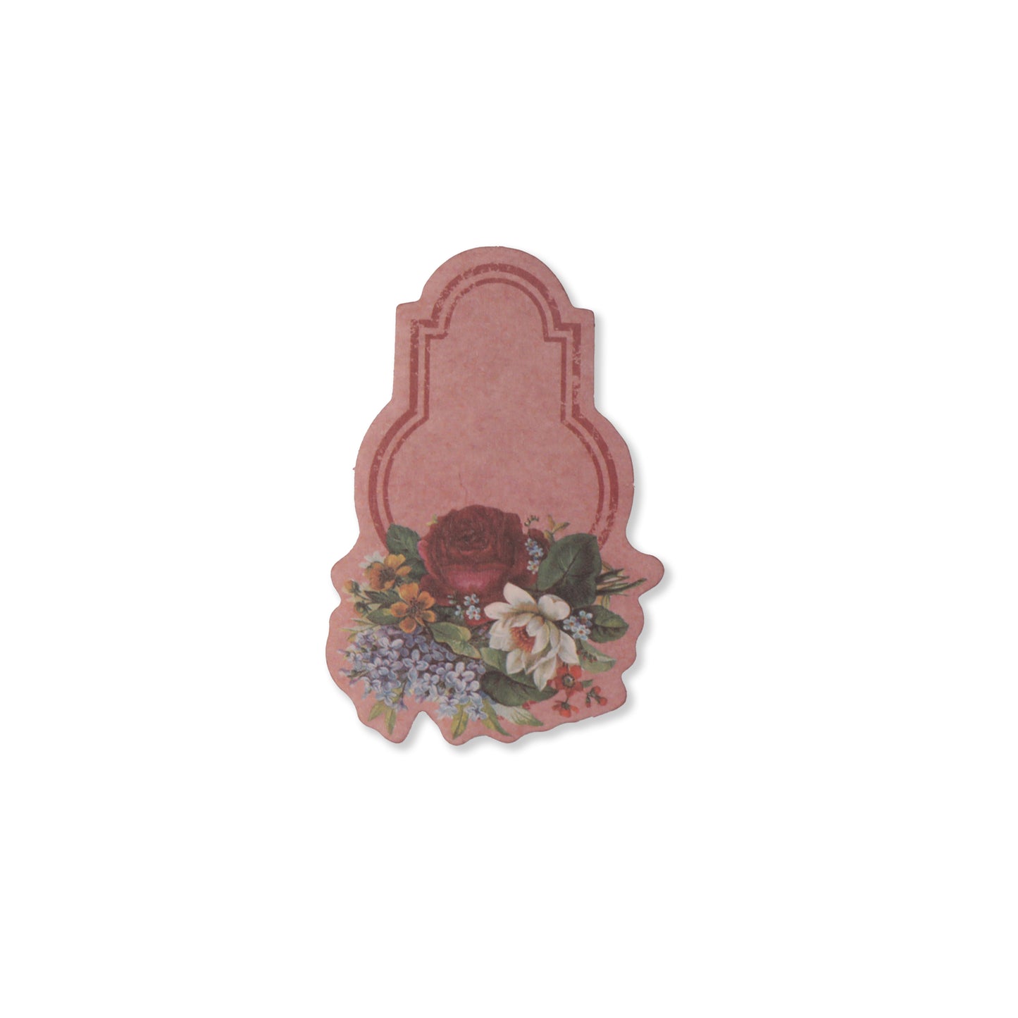 Vintage Floral Writeable Label Stickers - 60 Pcs