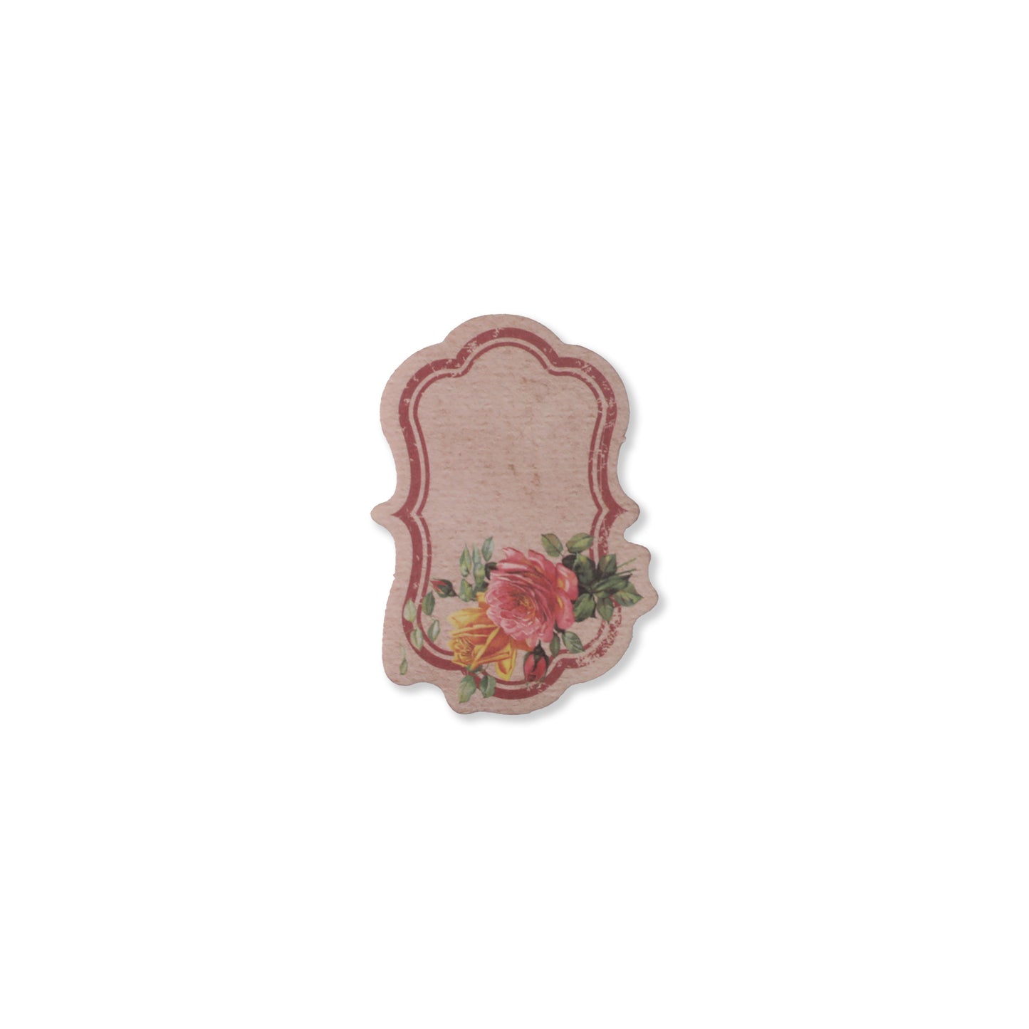 Vintage Floral Writeable Label Stickers - 60 Pcs