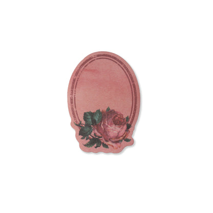 Vintage Floral Writeable Label Stickers - 60 Pcs