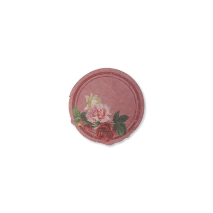 Vintage Floral Writeable Label Stickers - 60 Pcs