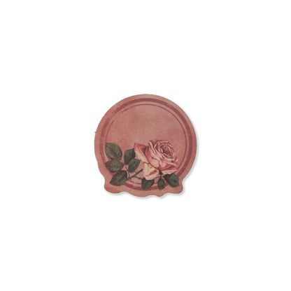 Vintage Floral Writeable Label Stickers - 60 Pcs