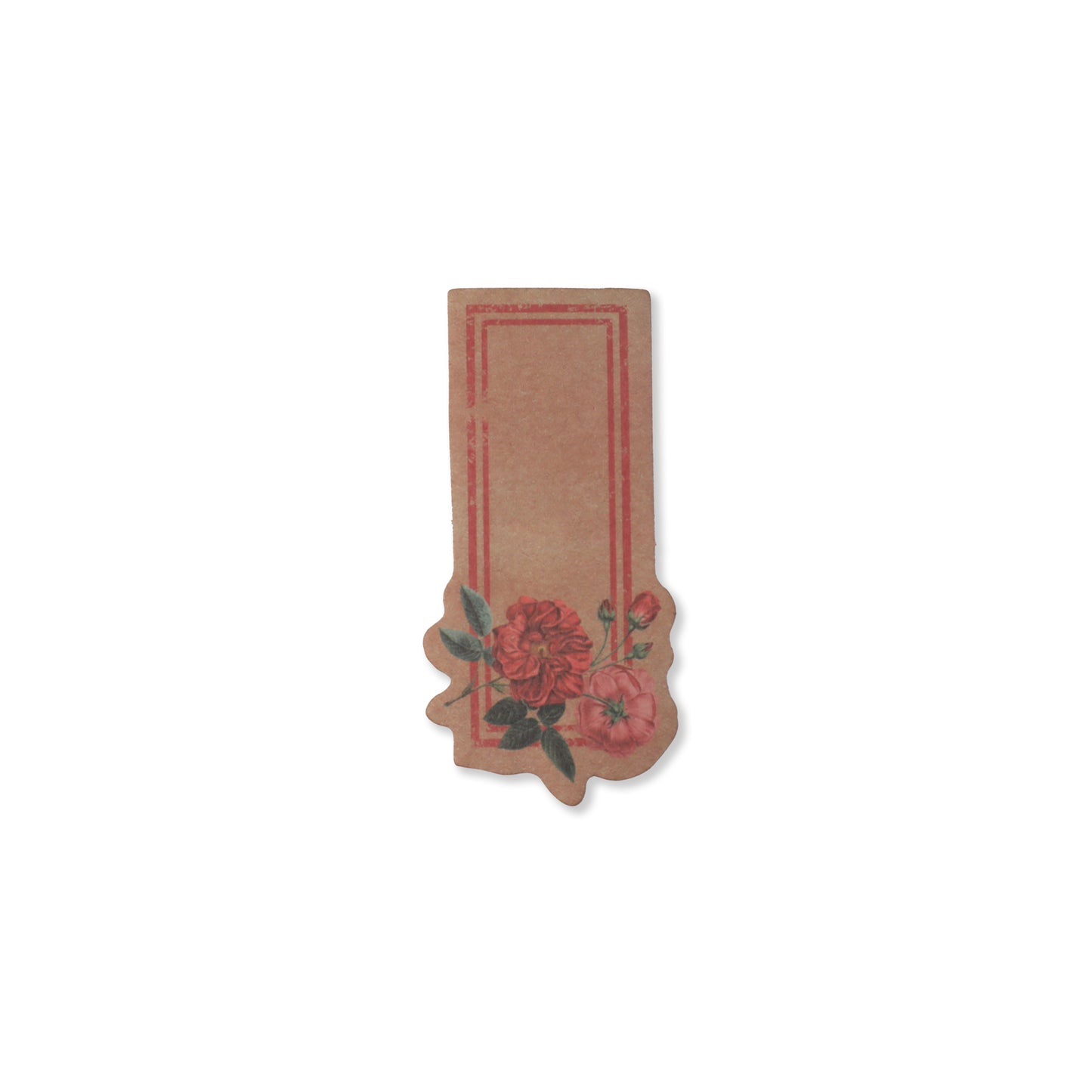 Vintage Floral Writeable Label Stickers - 60 Pcs