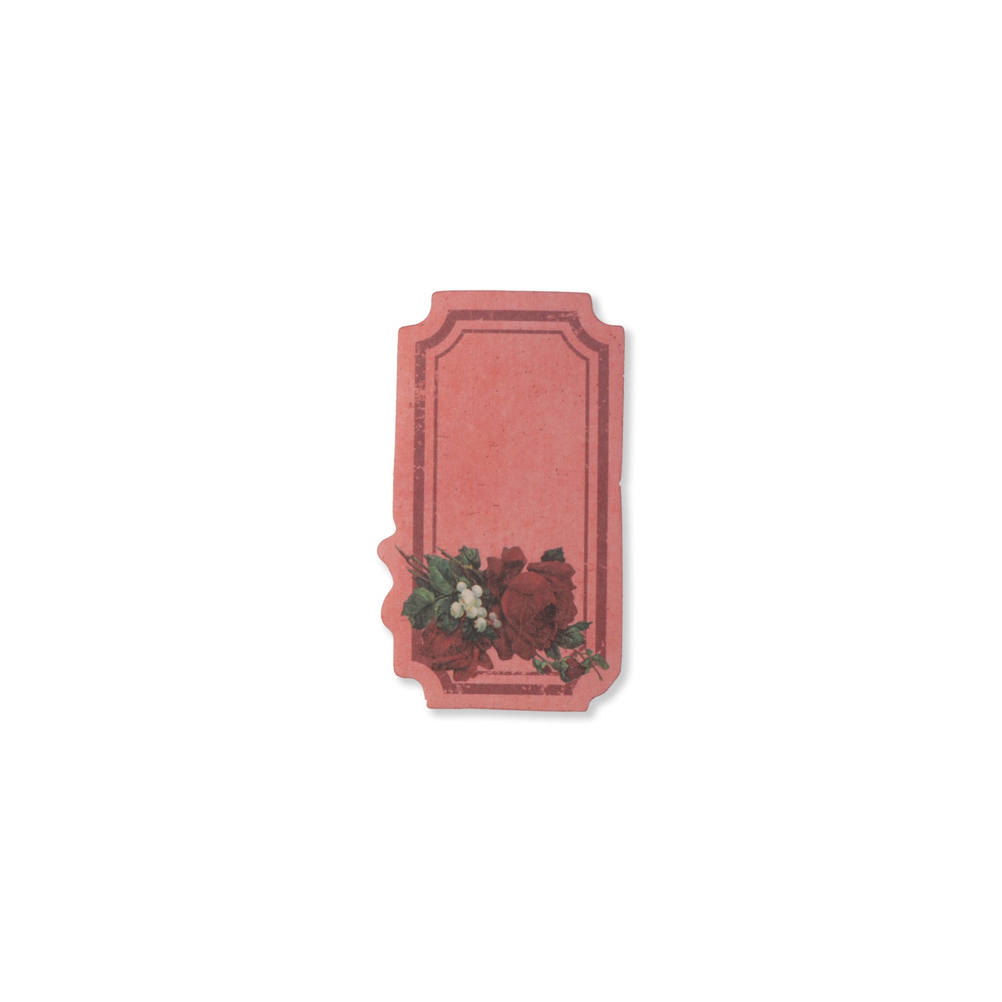 Vintage Floral Writeable Label Stickers - 60 Pcs