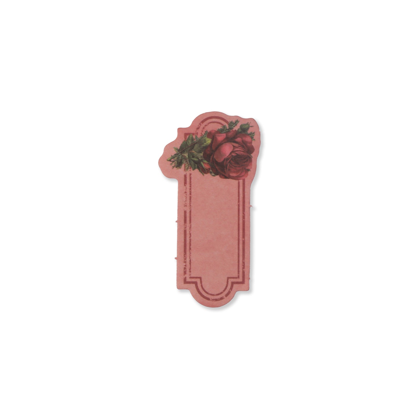 Vintage Floral Writeable Label Stickers - 60 Pcs