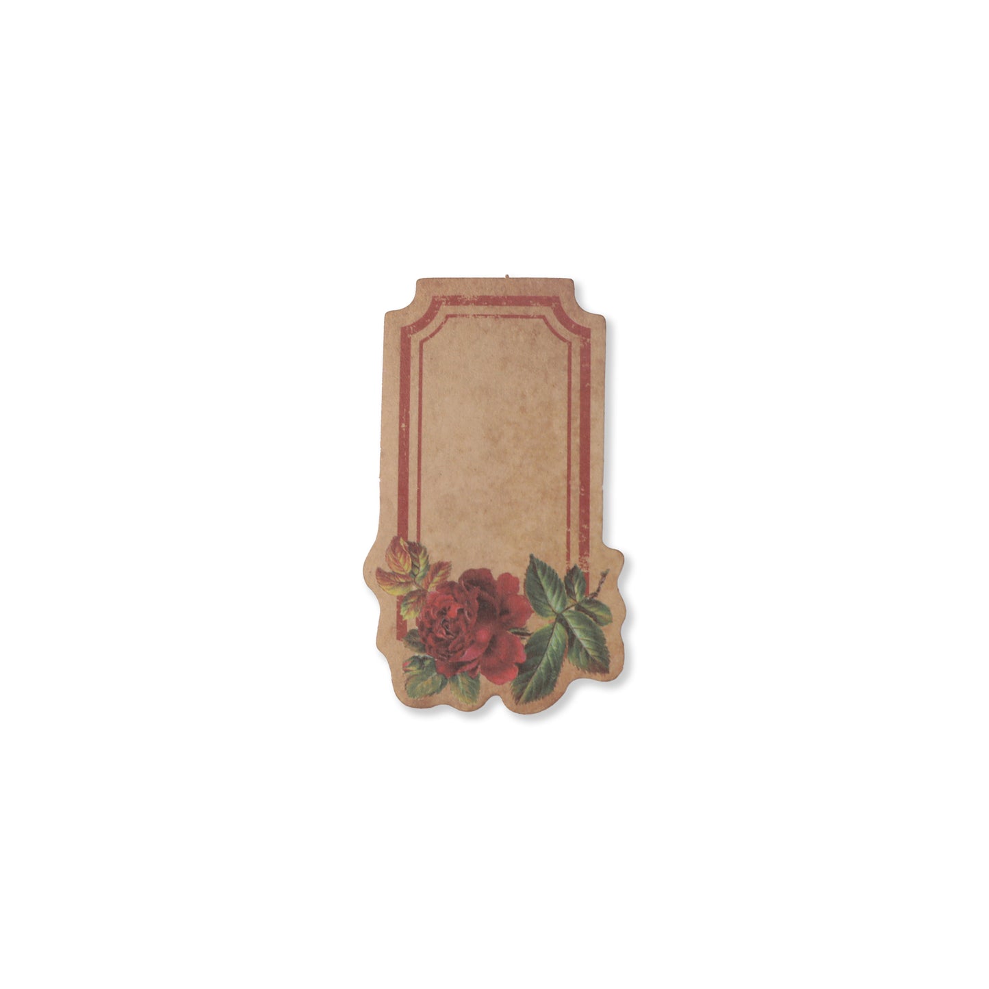 Vintage Floral Writeable Label Stickers - 60 Pcs