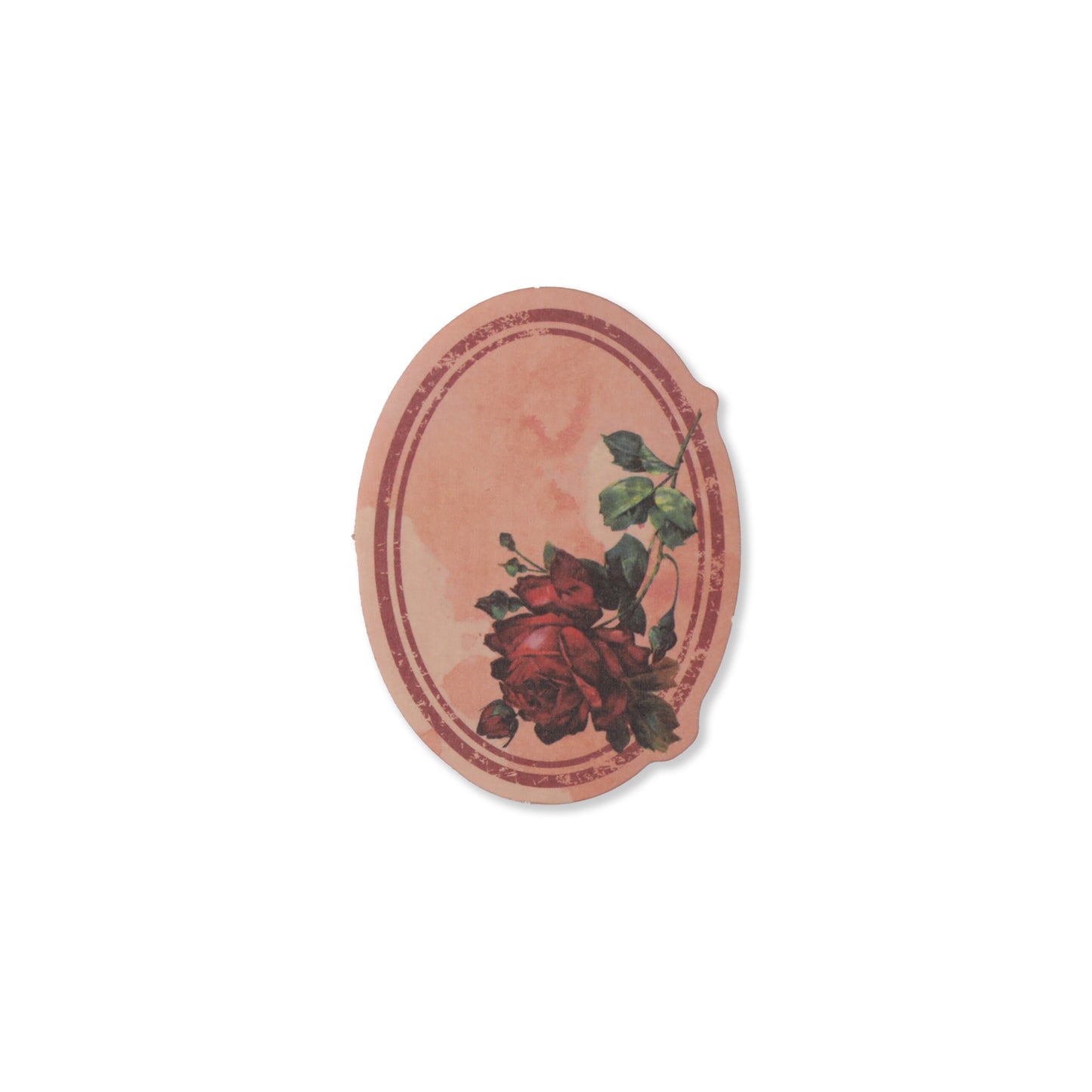Vintage Floral Writeable Label Stickers - 60 Pcs