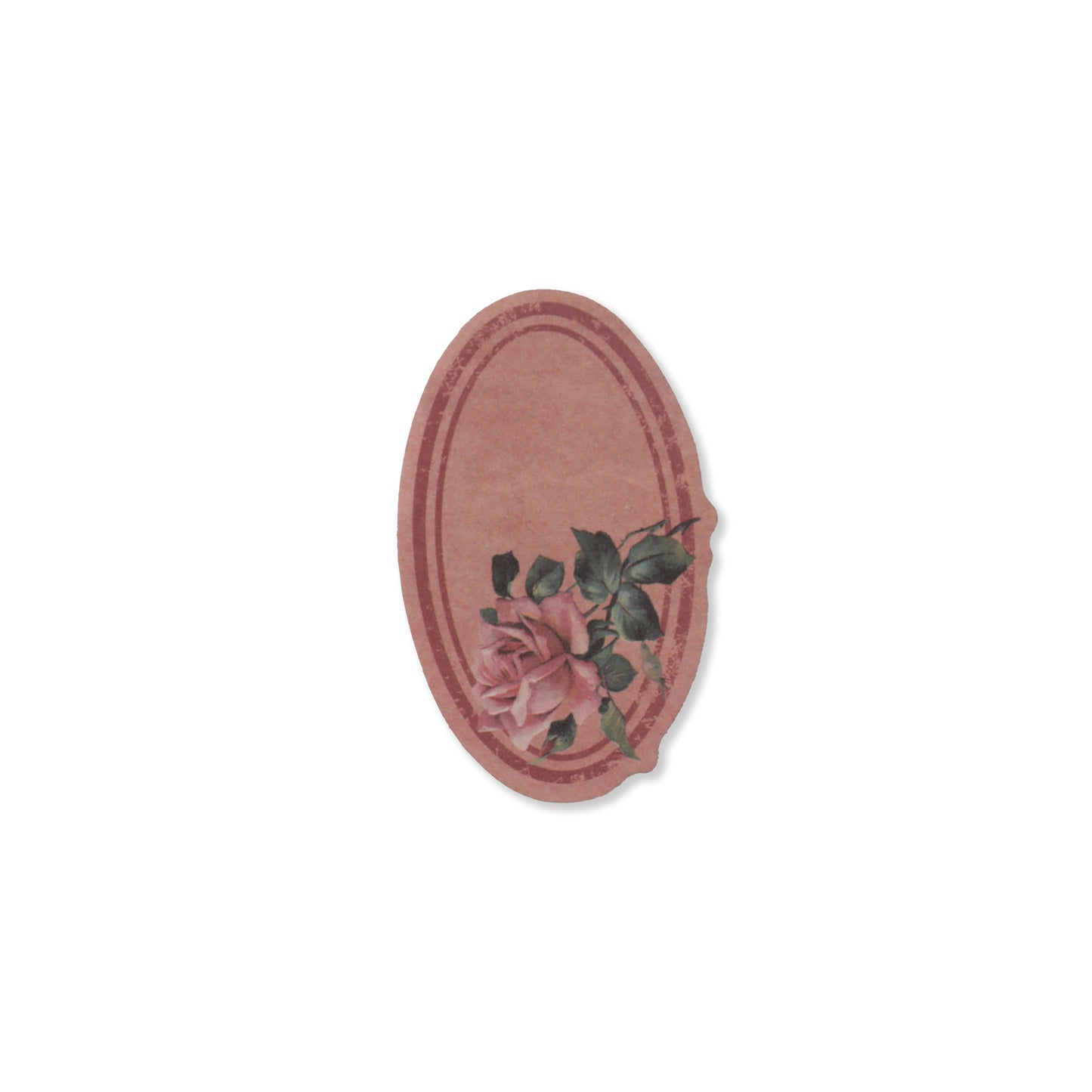 Vintage Floral Writeable Label Stickers - 60 Pcs