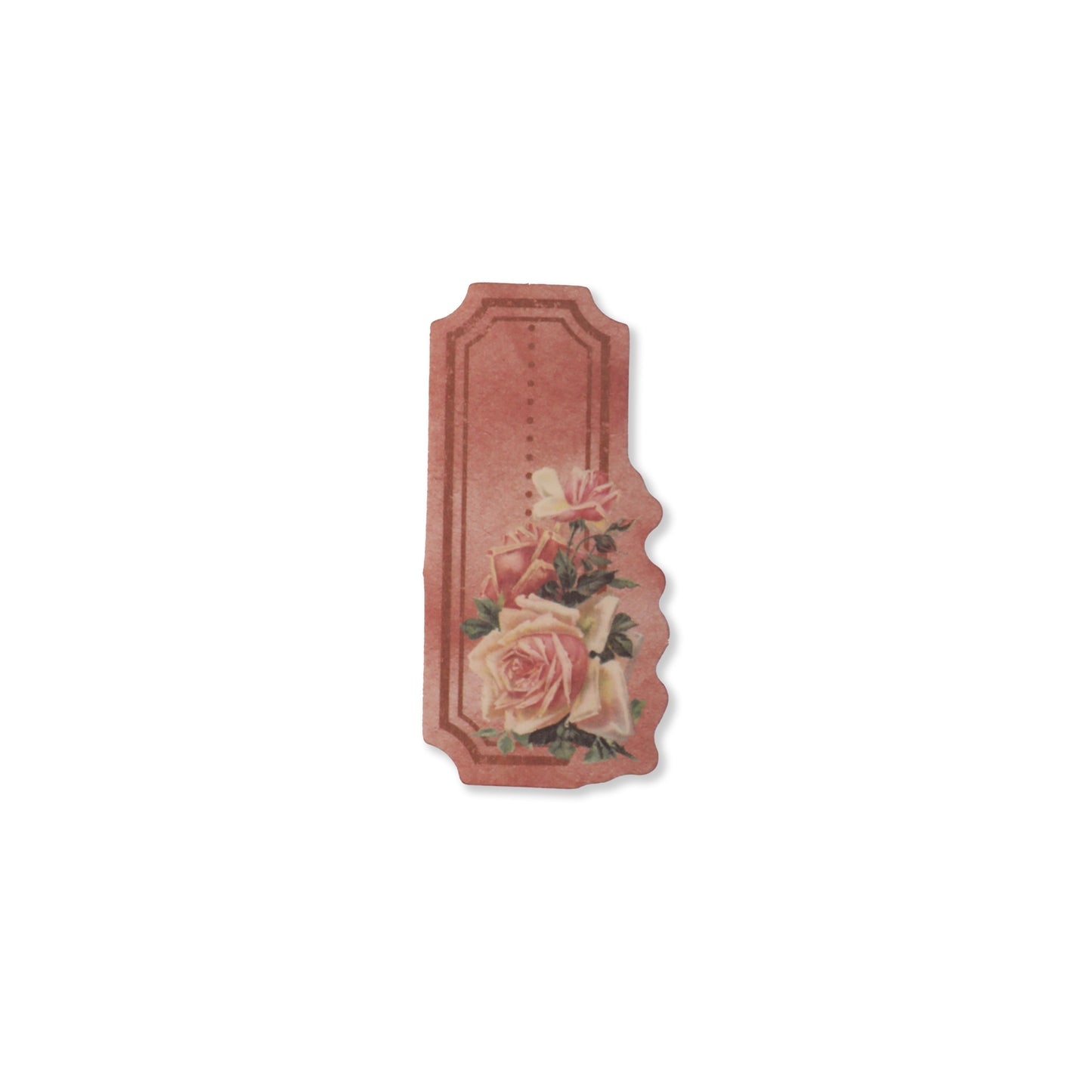 Vintage Floral Writeable Label Stickers - 60 Pcs