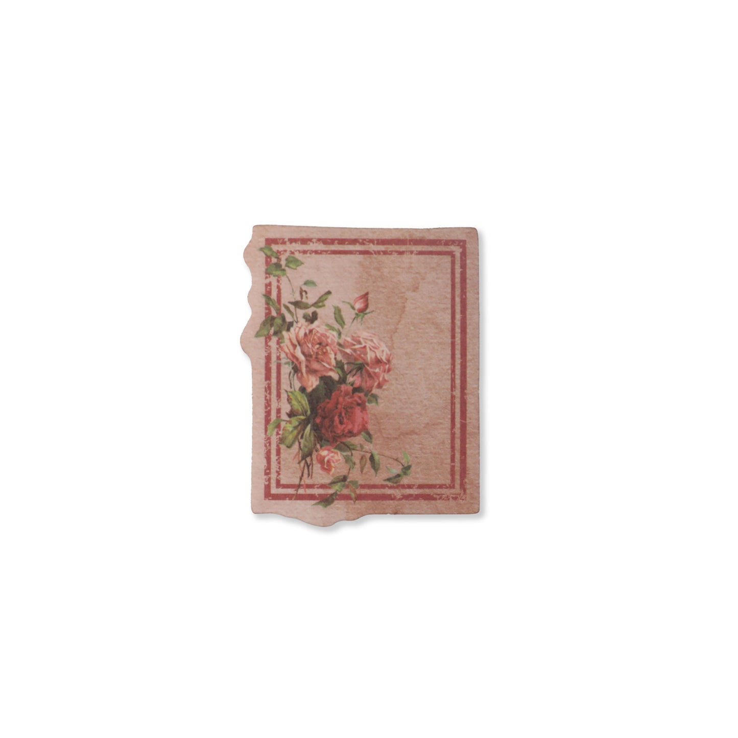 Vintage Floral Writeable Label Stickers - 60 Pcs
