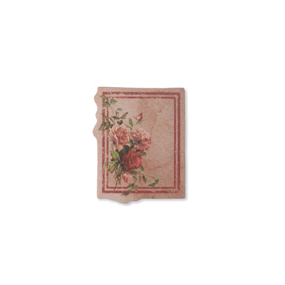 Vintage Floral Writeable Label Stickers - 60 Pcs
