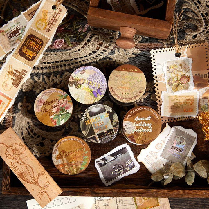 Vintage Illustrated Washi Tapes