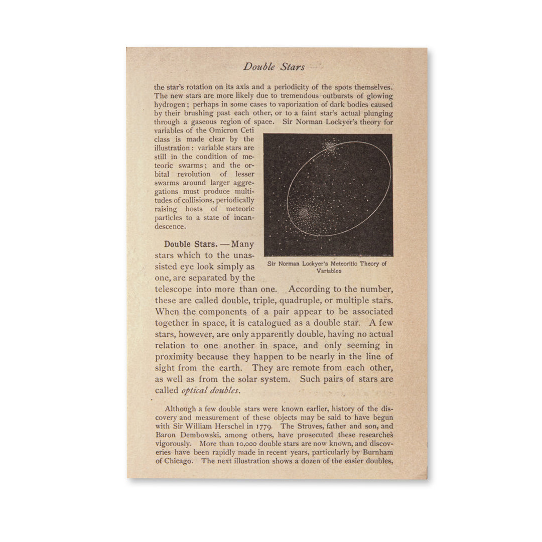 Vintage Scrapbook Paper Pad - Astronomy - 30 Sheets