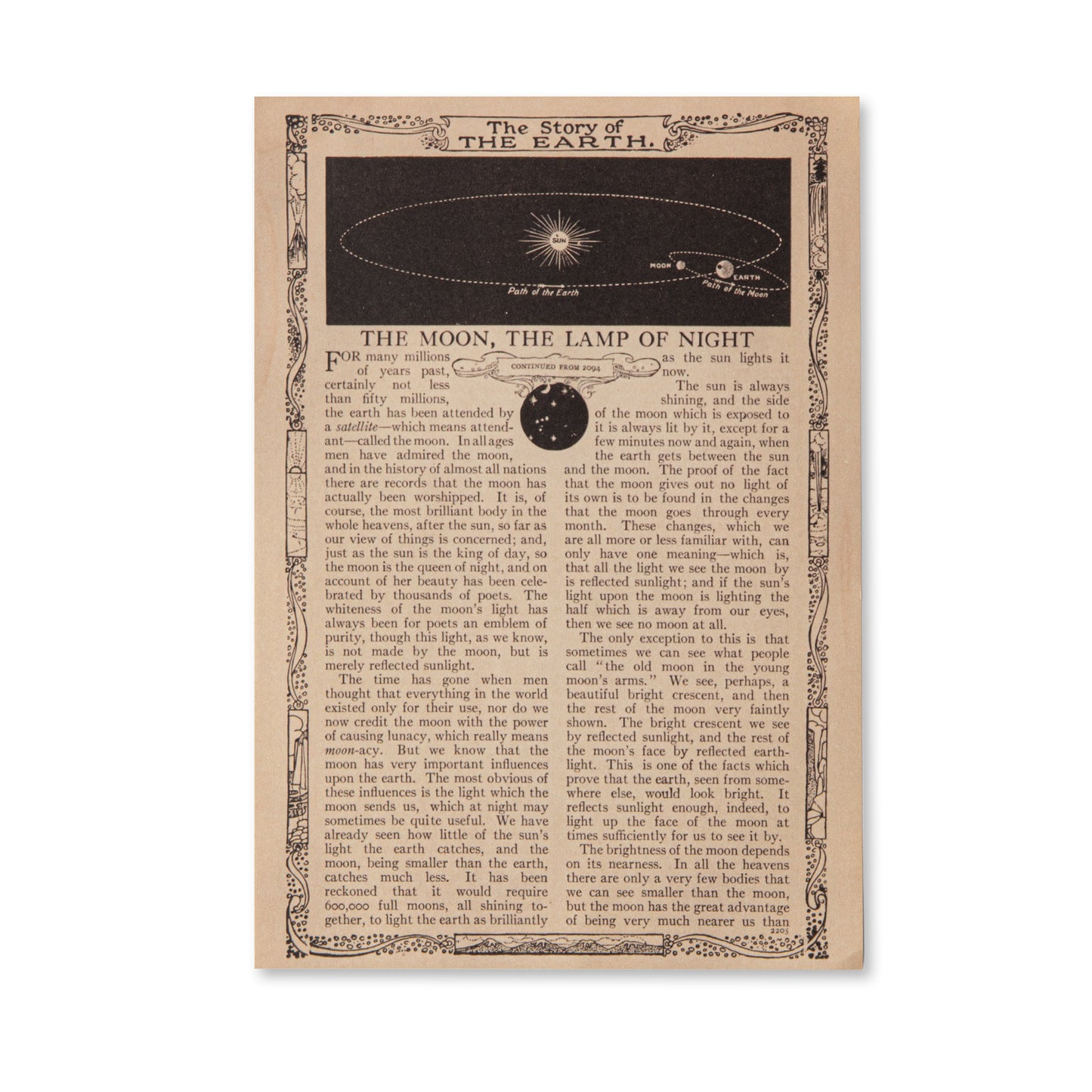 Vintage Scrapbooking Paper Pad - Astronomy - 30 Sheets