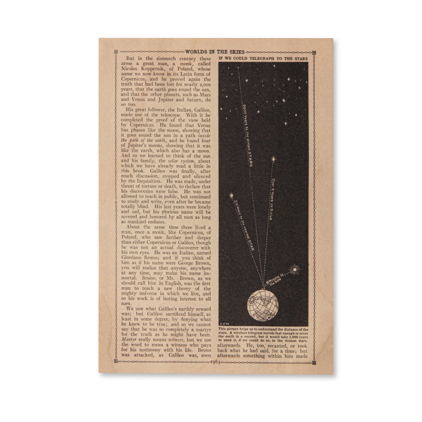 Vintage Scrapbooking Paper Pad - Astronomy - 30 Sheets