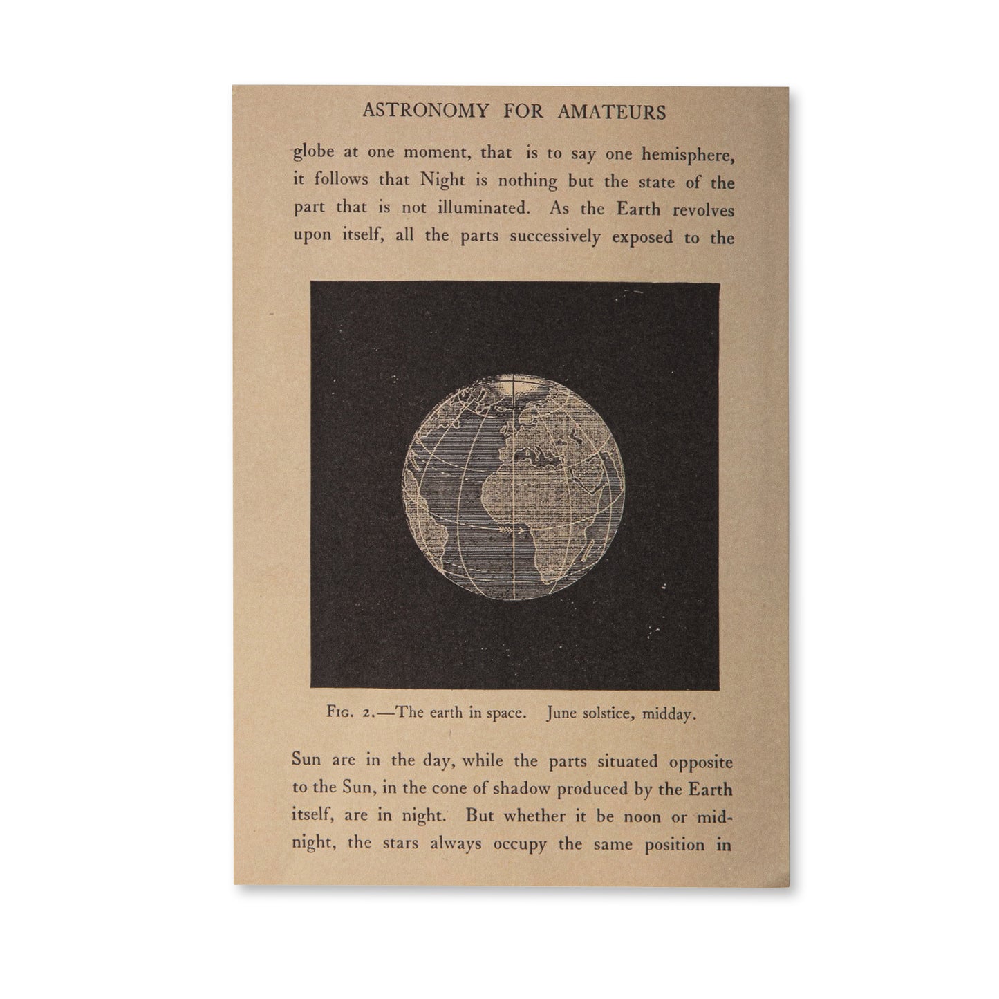 Vintage Scrapbooking Paper Pad - Astronomy - 30 Sheets