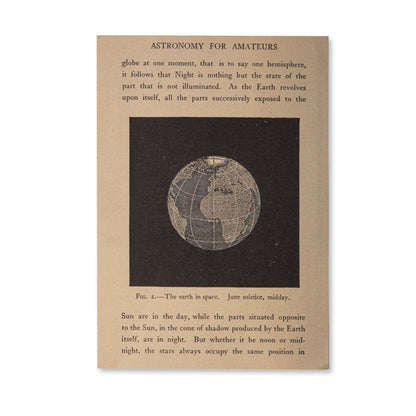 Vintage Scrapbooking Paper Pad - Astronomy - 30 Sheets