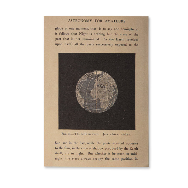 Vintage Scrapbook Paper Pad - Astronomy - 30 Sheets
