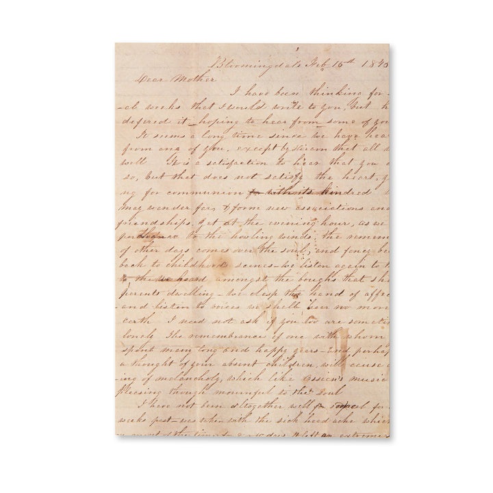 Vintage Scrapbook Paper Pad - Faded Letter - 30 Sheets