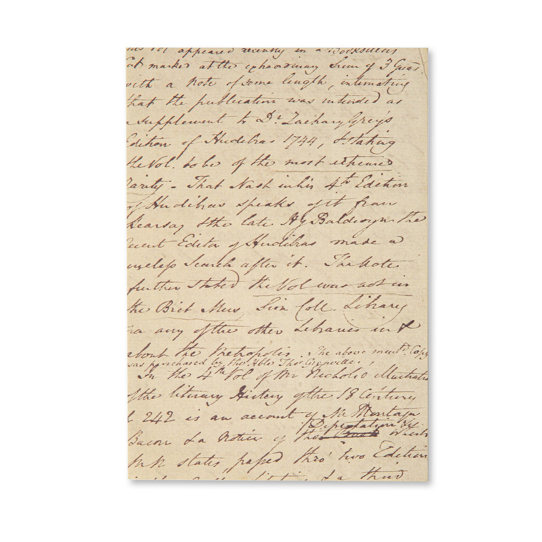 Vintage Scrapbook Paper Pad - Faded Letter - 30 Sheets