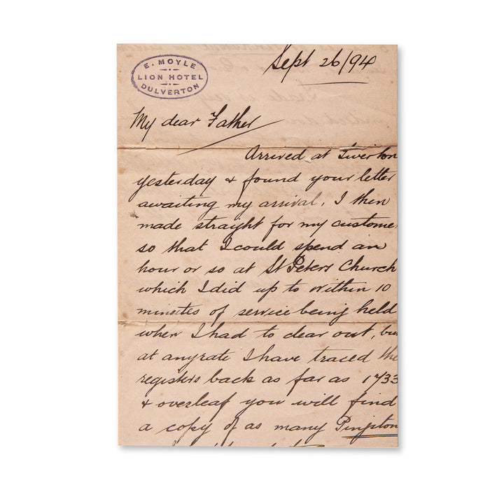 Vintage Scrapbook Paper Pad - Faded Letter - 30 Sheets