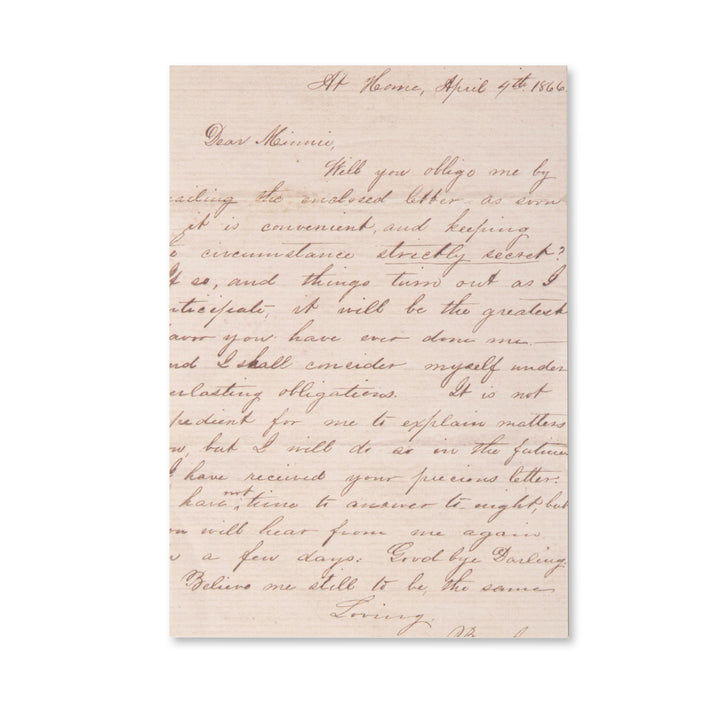 Vintage Scrapbook Paper Pad - Faded Letter - 30 Sheets