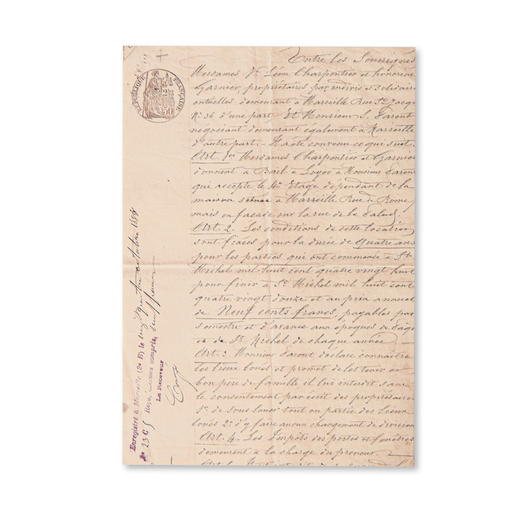 Vintage Scrapbook Paper Pad - Faded Letter - 30 Sheets
