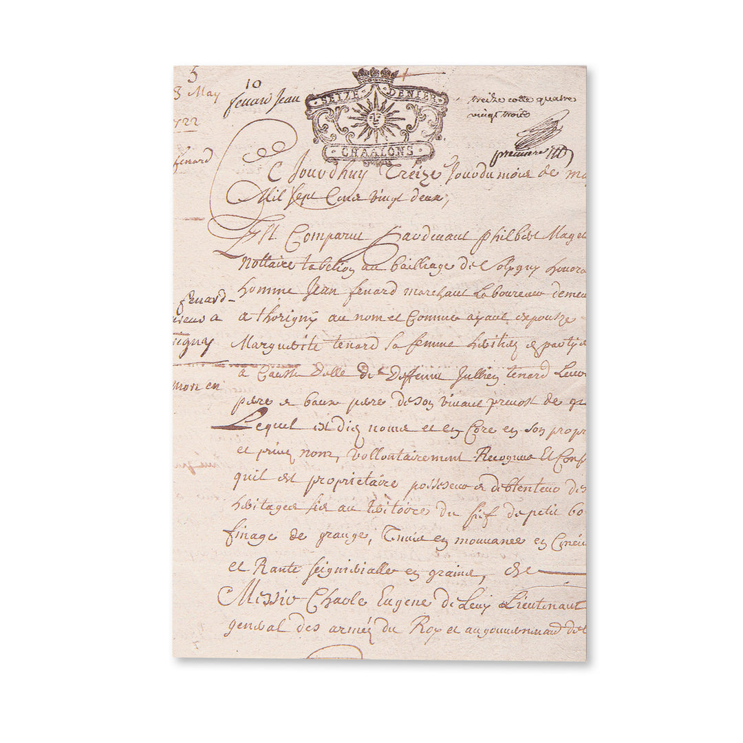 Vintage Scrapbook Paper Pad - Faded Letter - 30 Sheets