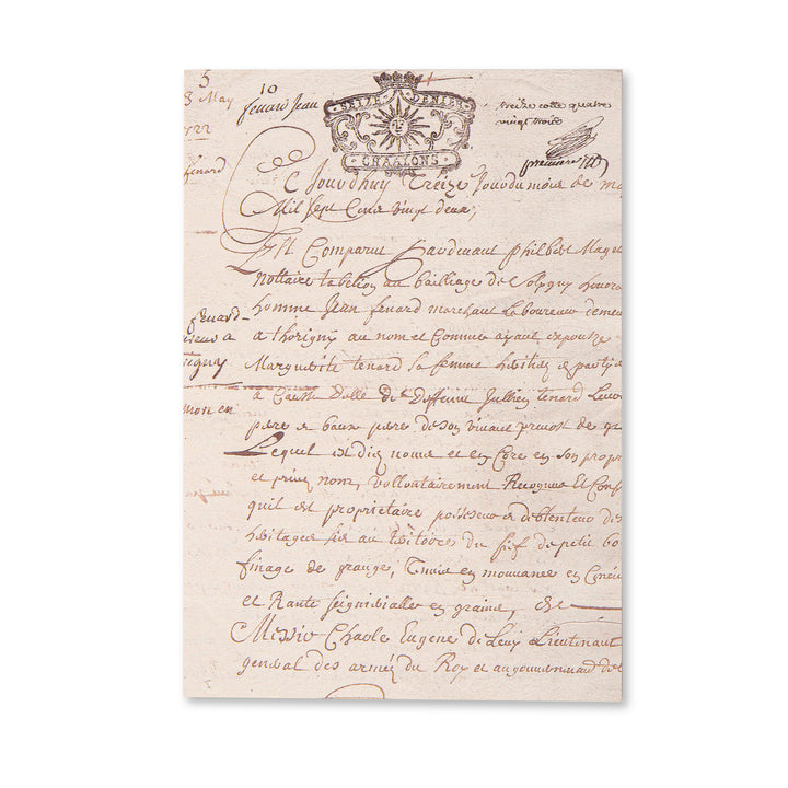 Vintage Scrapbook Paper Pad - Faded Letter - 30 Sheets