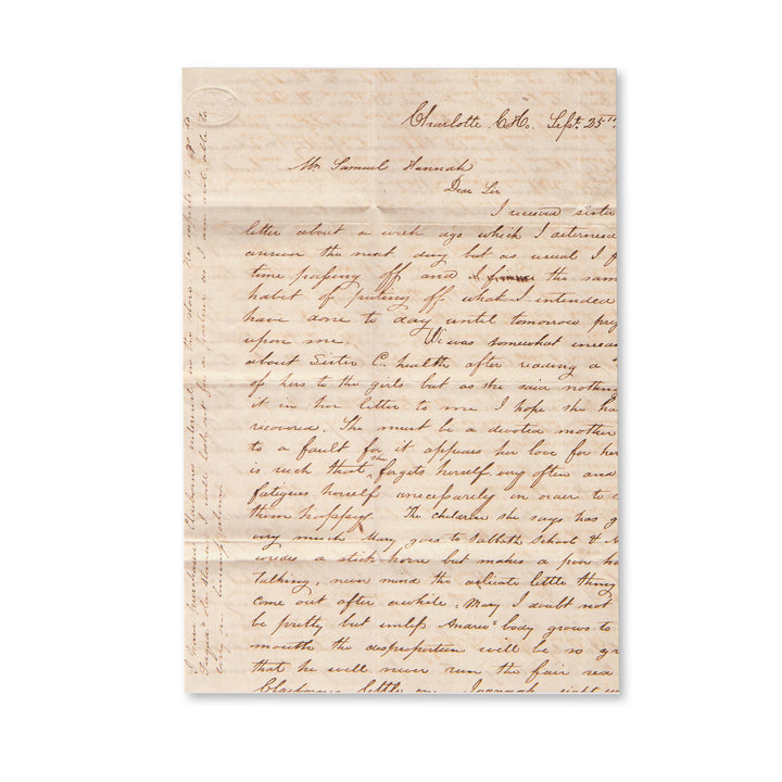 Vintage Scrapbook Paper Pad - Faded Letter - 30 Sheets
