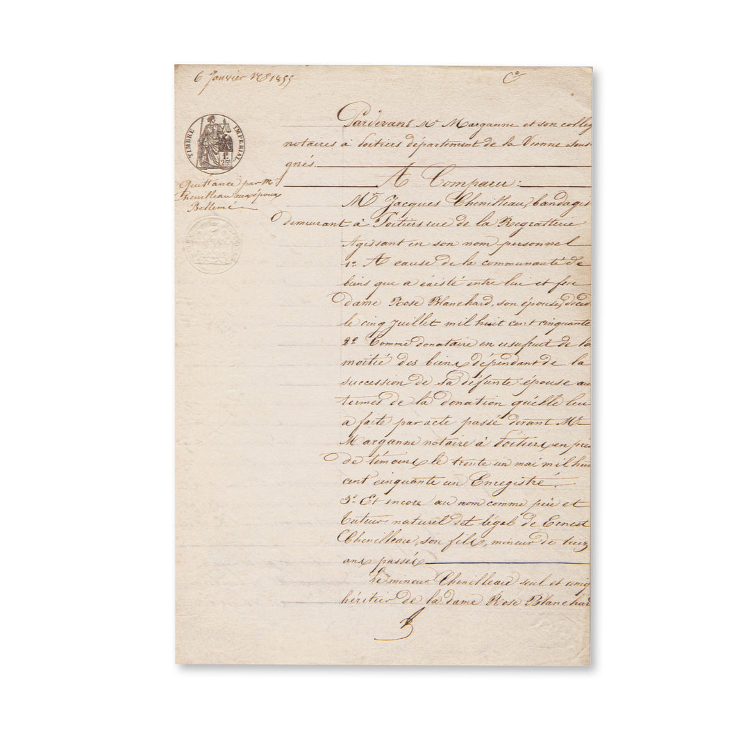 Vintage Scrapbook Paper Pad - Faded Letter - 30 Sheets