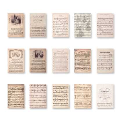 Vintage Scrapbooking Paper Pad - Fantasy Movement - 30 Sheets