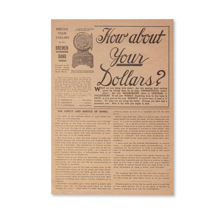 Vintage Scrapbook Paper Pad - Aged Newspaper - 30 Sheets