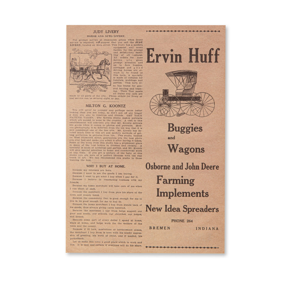 Vintage Scrapbook Paper Pad - Aged Newspaper - 30 Sheets
