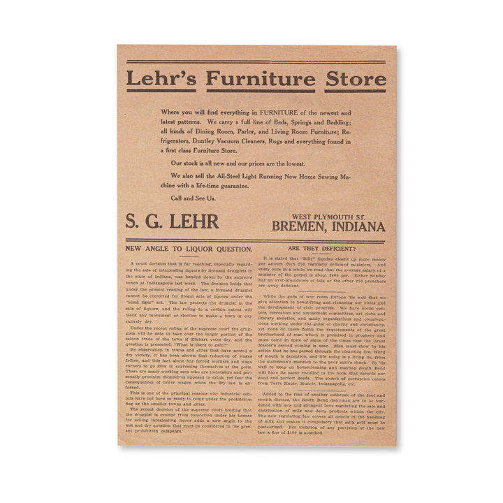 Vintage Scrapbook Paper Pad - Aged Newspaper - 30 Sheets