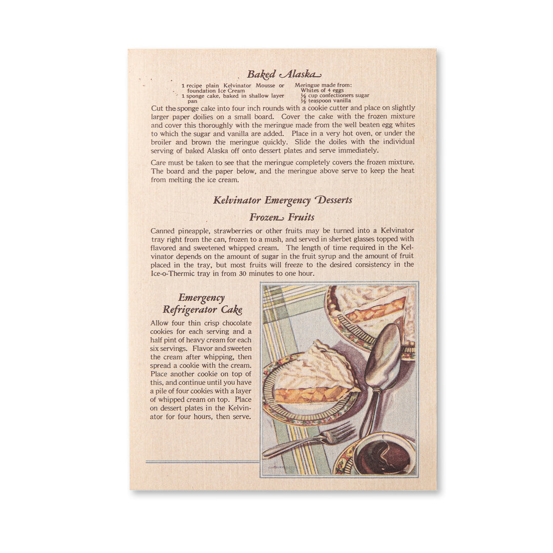 Vintage Scrapbook Paper Pad - Recipe - 30 Sheets
