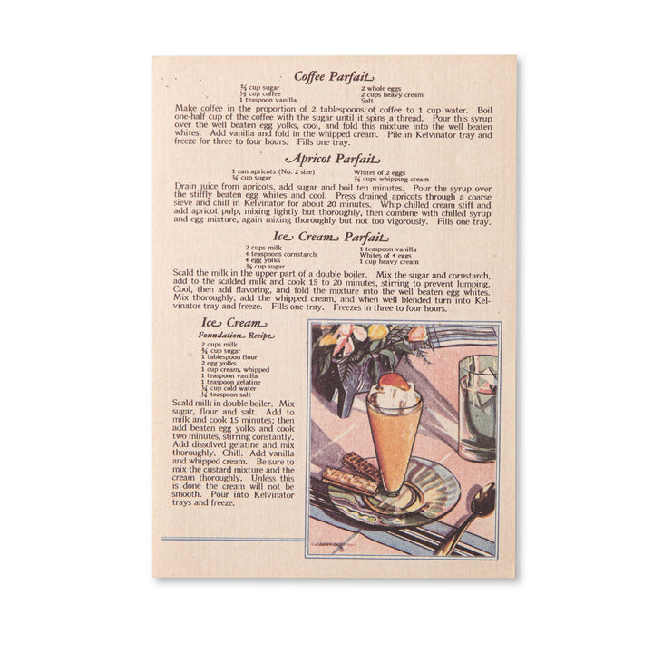 Vintage Scrapbook Paper Pad - Recipe - 30 Sheets
