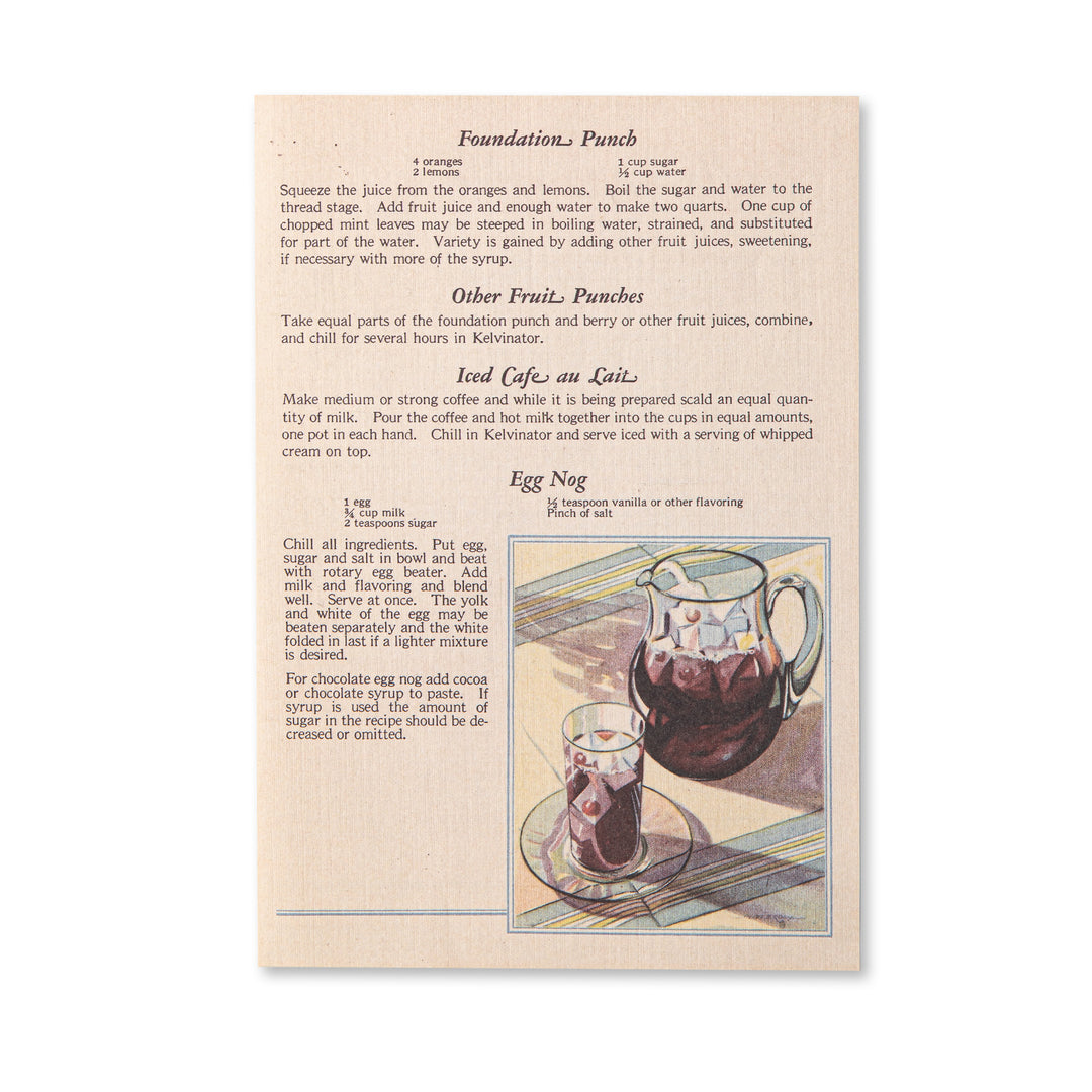 Vintage Scrapbook Paper Pad - Recipe - 30 Sheets