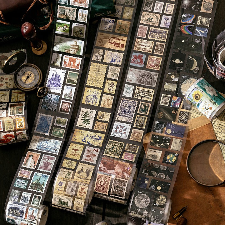 Waste Discharged Retro Stamp Tape