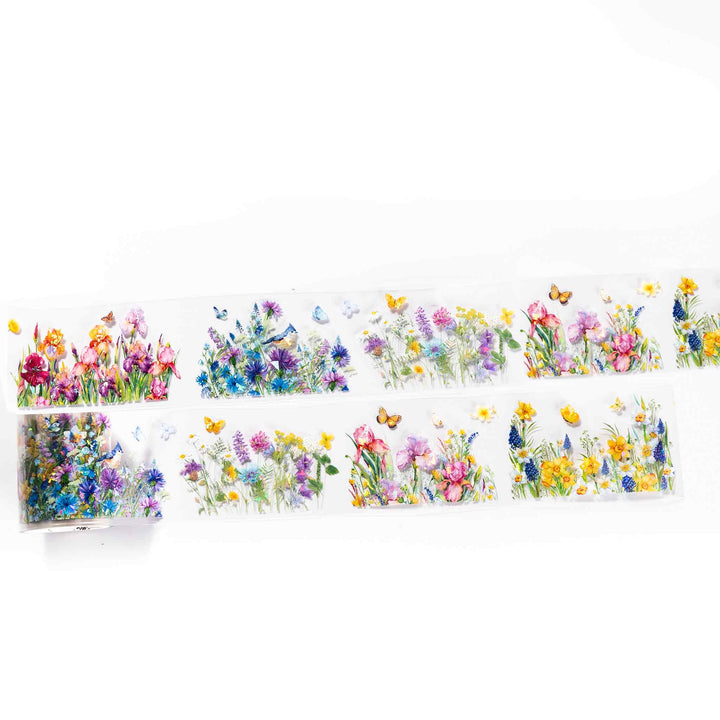 Wildflower Sprigs Die-Cut PET Tape